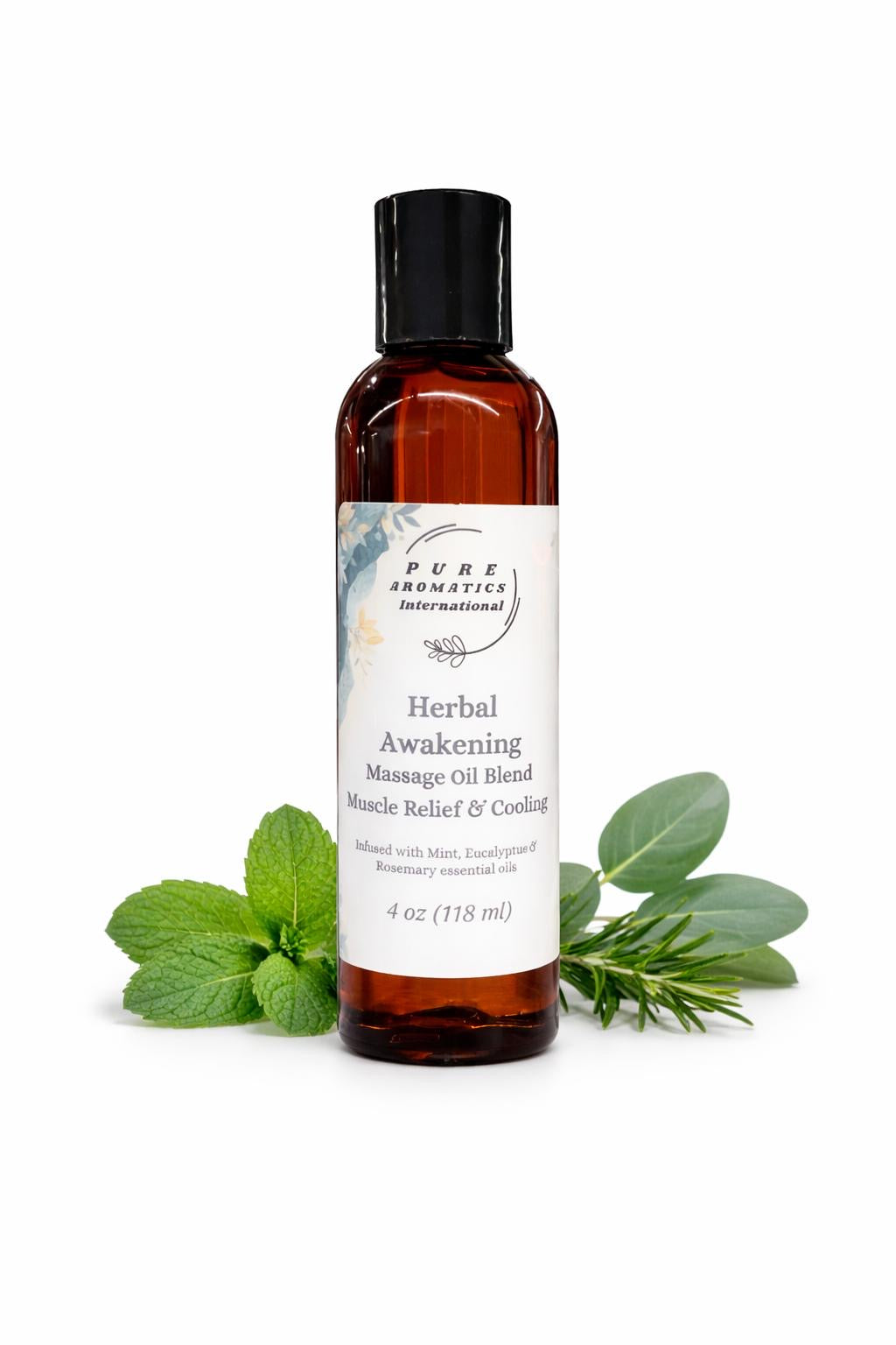 Herbal Awakening Massage Oil Blend (Muscle Relief & Cooling)